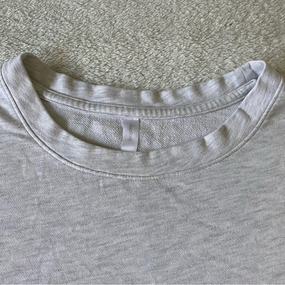 GAPBODY pale heather grey sweatshirt tunic with pockets - Picture 2 of 7